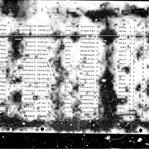Private Dennis Eugene J (Service #: 31154078) died on 1944-07-16