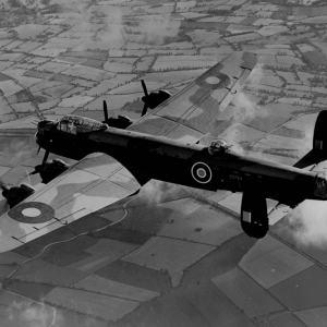 Avro Lancaster III (ND556 EM-F) on a mission to Mailly-le-Camp on 1944-05-04