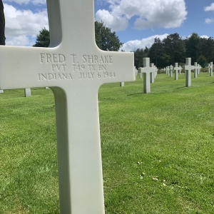 Private Shrake Fred T (Service #: 35580282) died on 1944-07-06