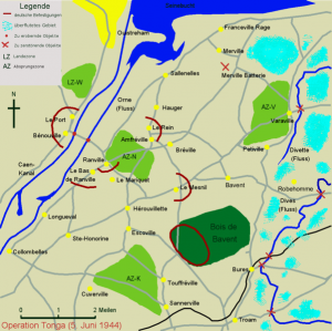 1 Canadian Parachute Battalion landed near Varaville